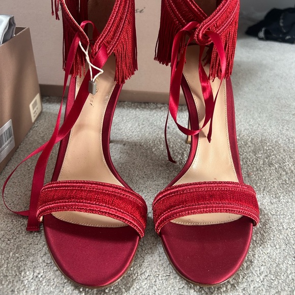 Giuseppe Zanotti Shoes - Giuseppe Zanotti Red Fringe Heels size 40
